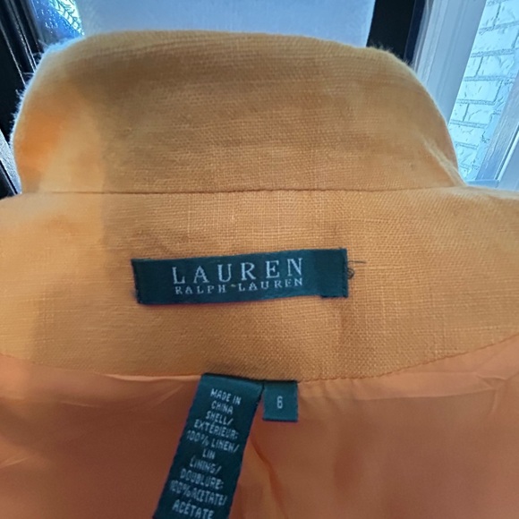 Lauren Ralph Lauren Vibrant Orange Blazer - Picture 5 of 11